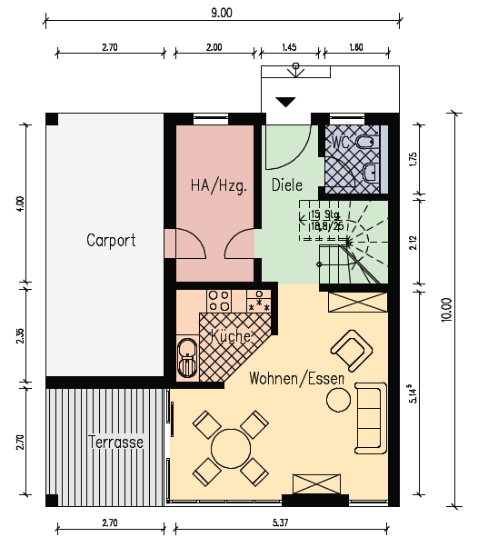Doppelhaus/ Zweifamilienhaus VISION 115
