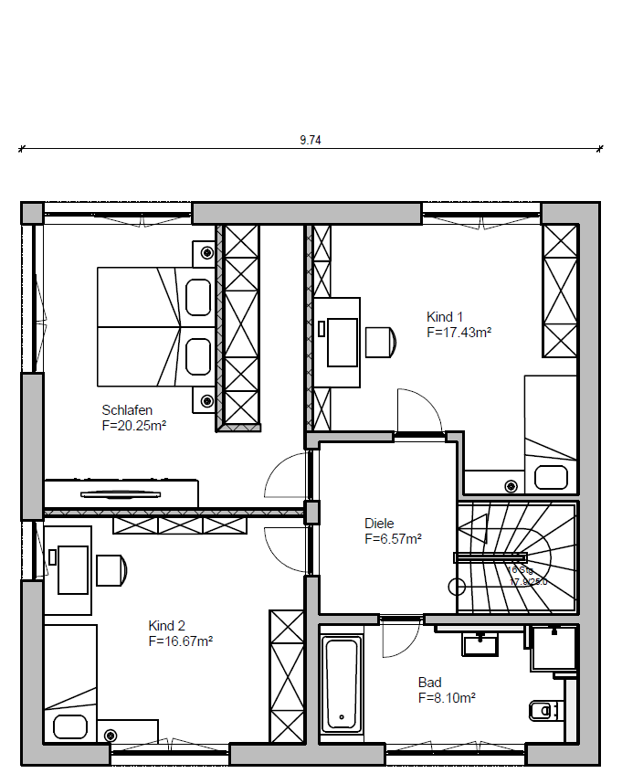 Doppelhaus/ Zweifamilienhaus individuelle Planungen