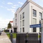 wunderschöne, ruhige und helle 4-Raumwohnung mit Gartenteil im Neubau in Holzhausen - Außenansicht wunderschöne, ruhige und helle 4-Raumwohnung mit Gartenteil im Neubau in Holzhausen -