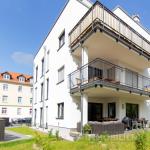 wunderschöne, ruhige und helle 4-Raumwohnung mit Gartenteil im Neubau in Holzhausen - Terrasse mit Garten wunderschöne, ruhige und helle 4-Raumwohnung mit Gartenteil im Neubau in Holzhausen -