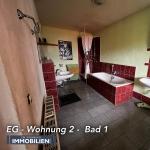 Gewerbeimmobilie (geeignet für AirBNB) mit 2500 m² Grundstück in Böhlitz-Ehrenberg - EG - Wohnung 2 - Bad 1 Gewerbeimmobilie (geeignet für AirBNB) mit 2500 m² Grundstück in Böhlitz-Ehrenberg -