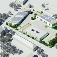 Gewerbepark Hasenheide, Neubau moderner Hallen und Produktionsstätten zum Kauf. -